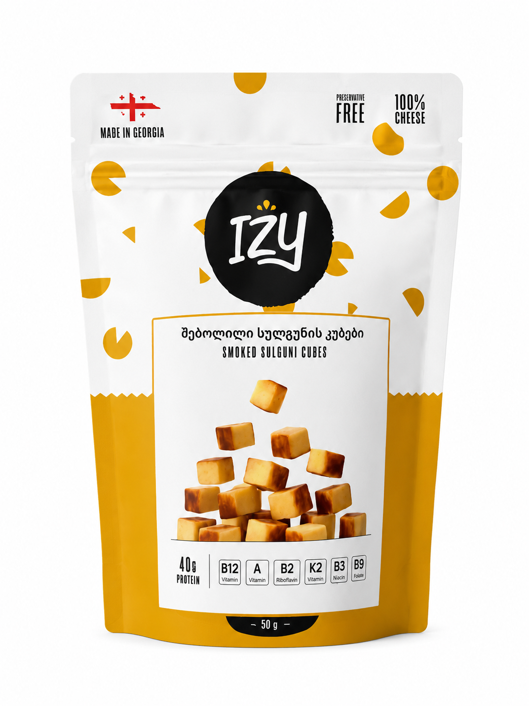 IZY Кубики копченого сулгуни 90 гр