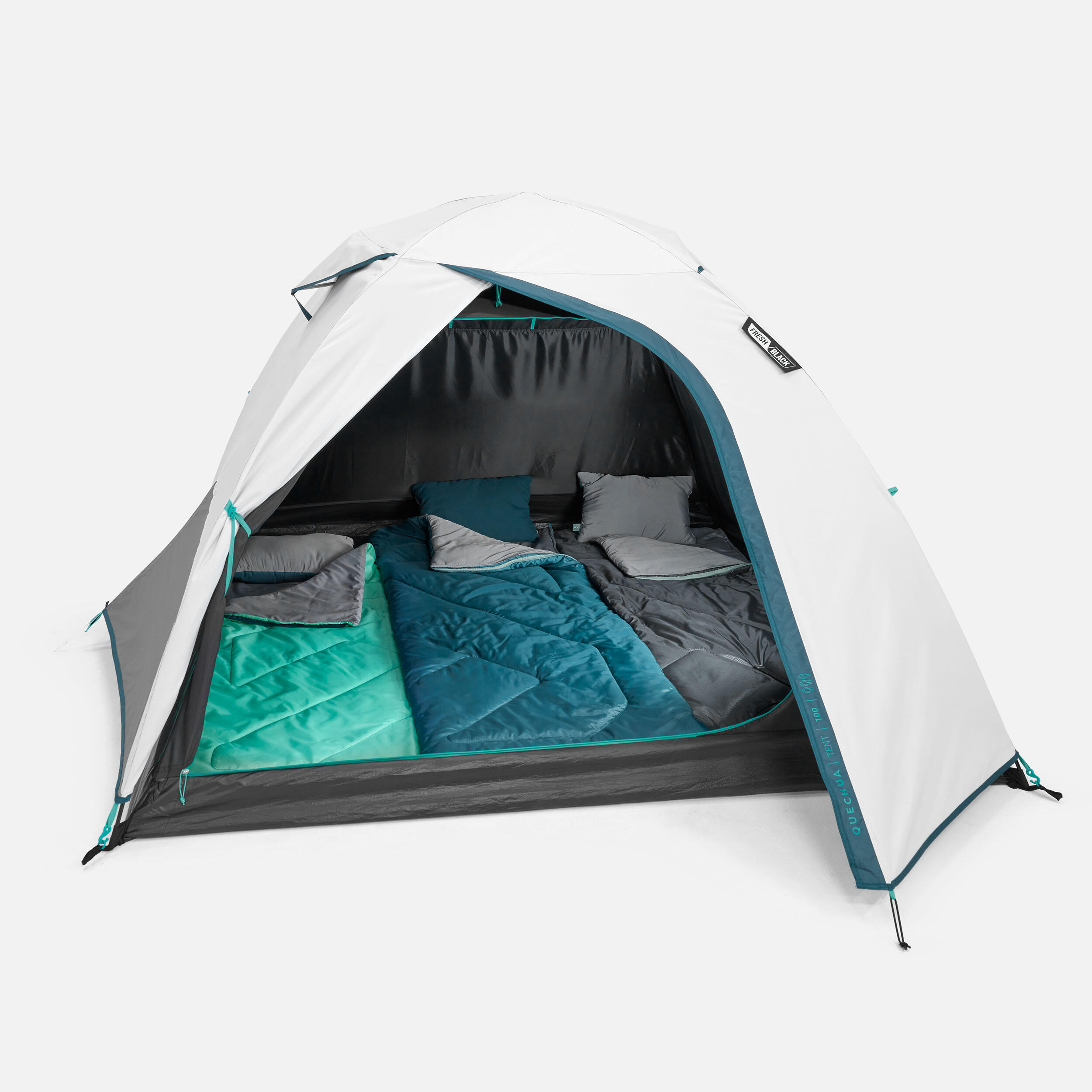 Палатка 3-местная Decathlon MH100 FRESH & BLACK