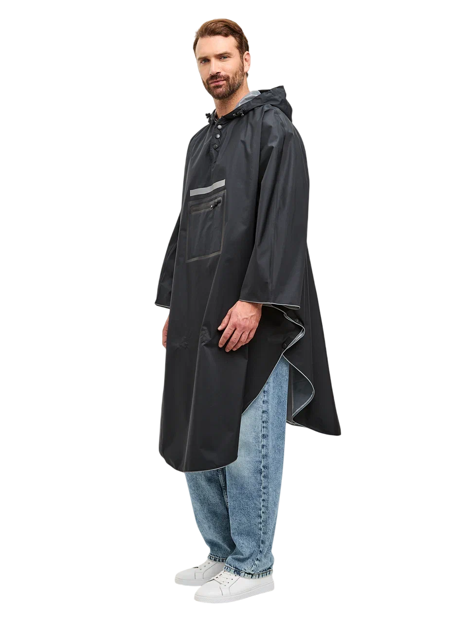 Дождевик-пончо REINAR Black Gamp membrane