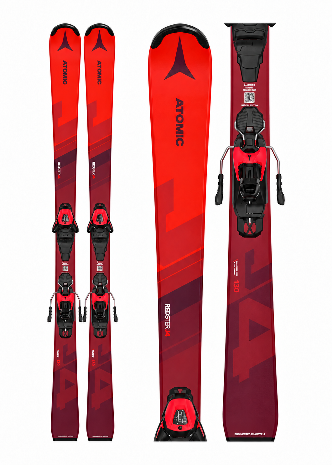 Юниорские лыжи Atomic Redster J4 130 см с креплениями