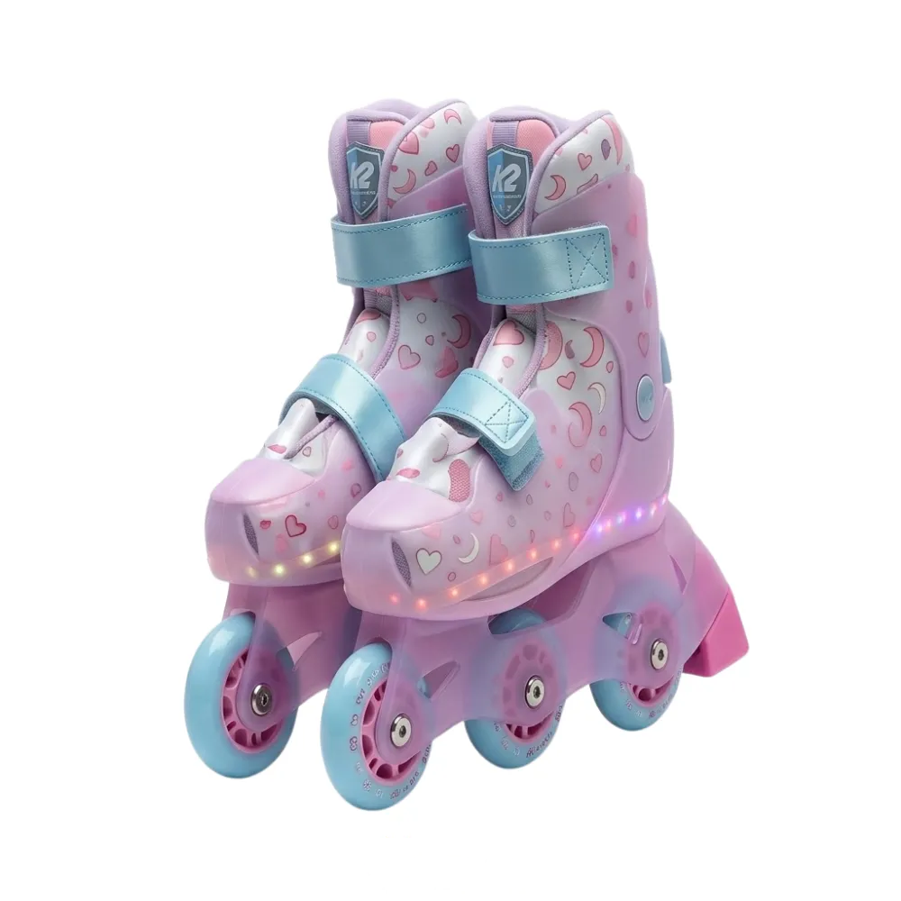 Ролики с подсветкой Moonlight Pink/Blue